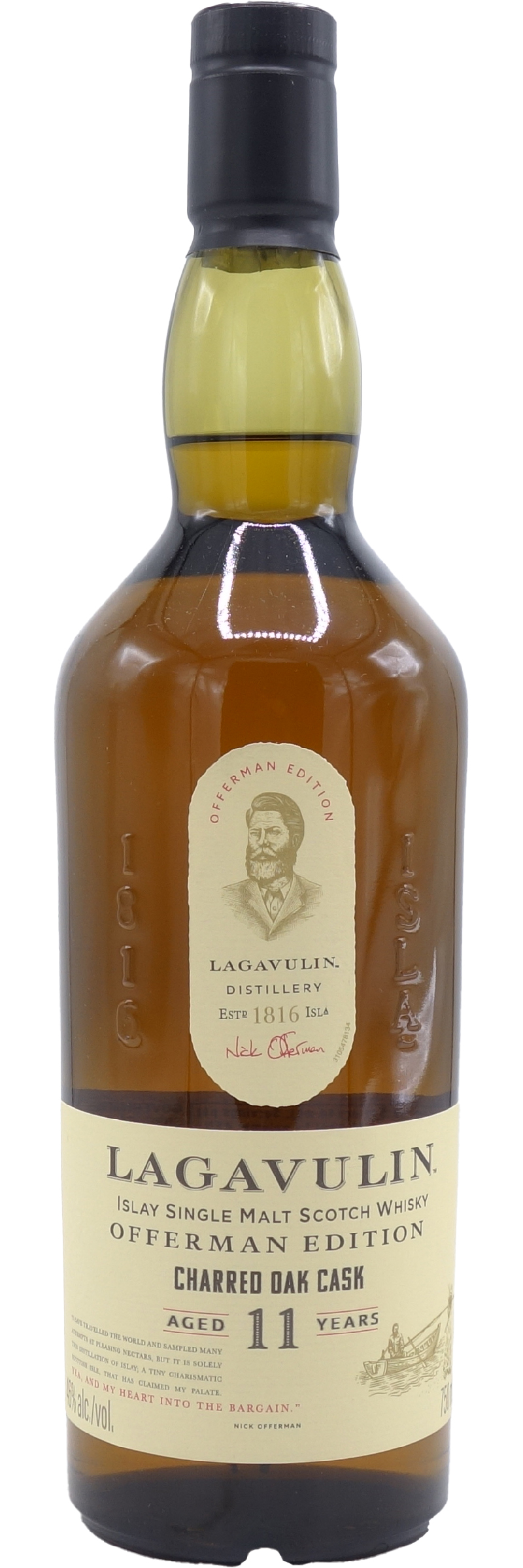 2022 Lagavulin Single Malt Scotch Whisky 11 Year Old, Offerman Edition, Charred Oak Cask 750ml